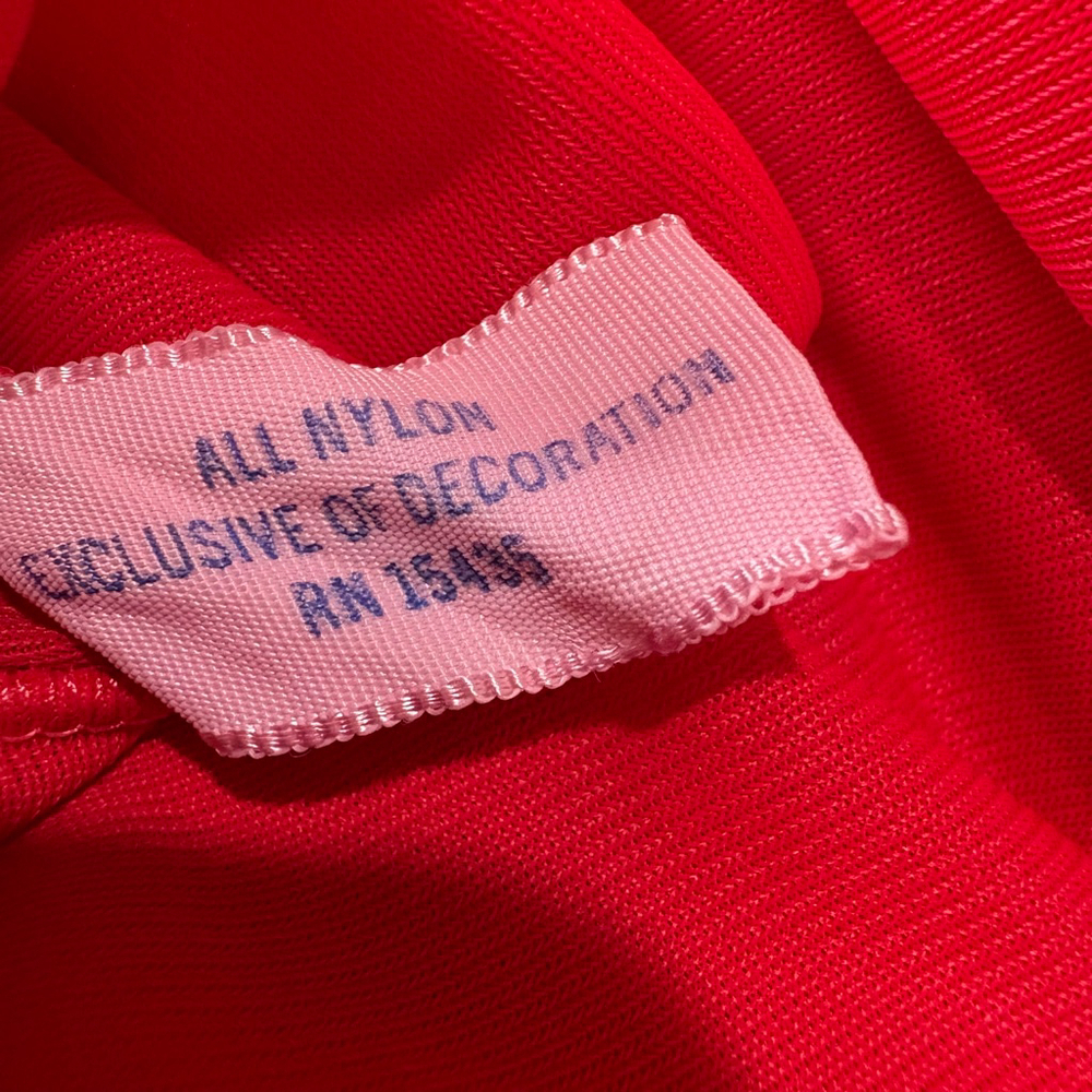 VTG Peignoir Red Robe L - Picture 9 of 10